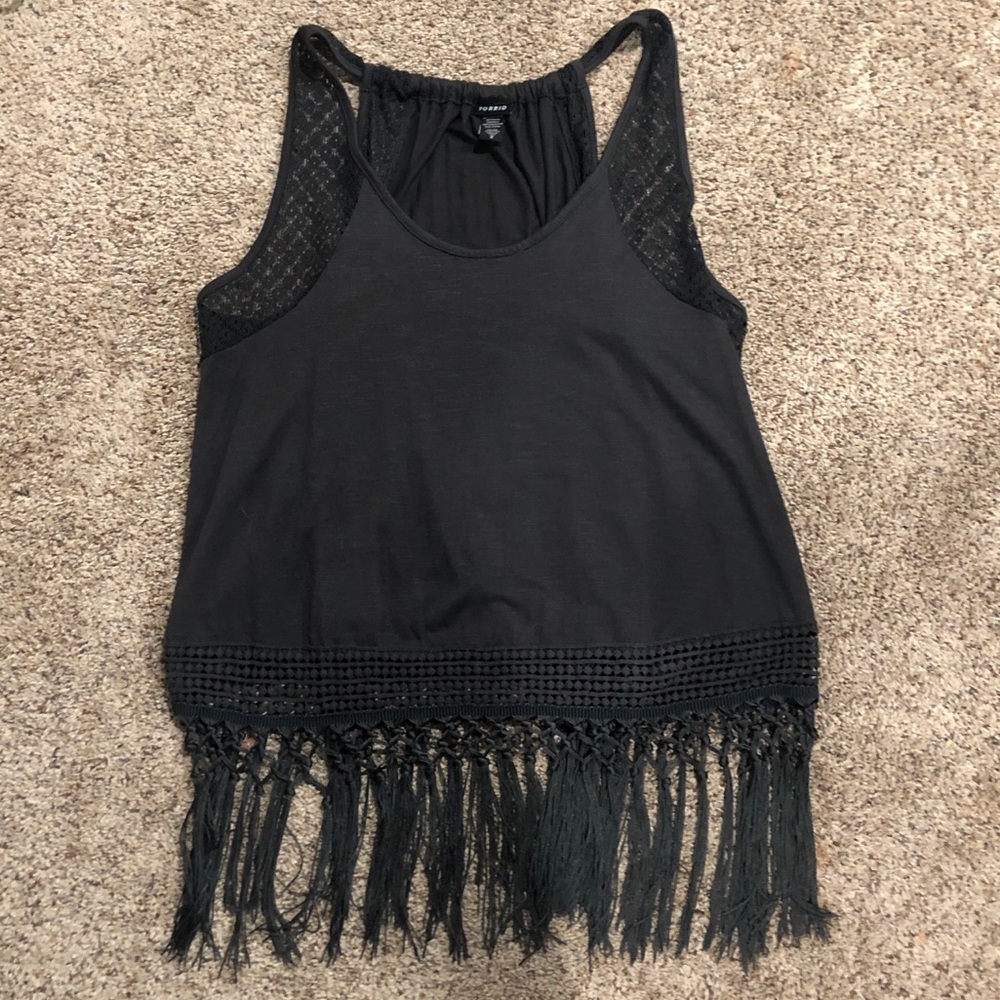 Torrid Gray boho tank top